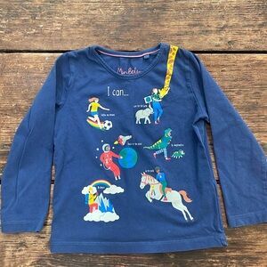 Mini Boden I Can long sleeved tee shirt
